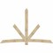 Ekena Millwork Alberta Rough Sawn Timber Gable Bracket, Douglas Fir, 108"W x 72"H x 2"D x 6"F, 16/12 Pitch GBW108X72X0206ALB00RDF - alternate 1